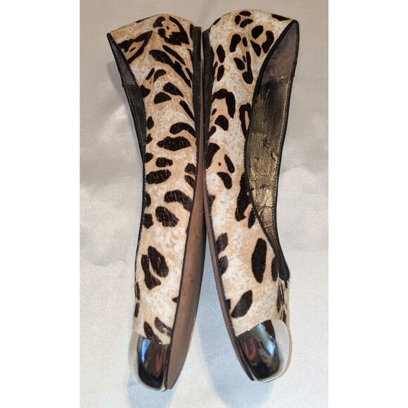Sam Edelman Womens Jordie Ballet Flats Calf Hair Leopard Print Cap Toe Size 8.5M - Picture 7 of 8